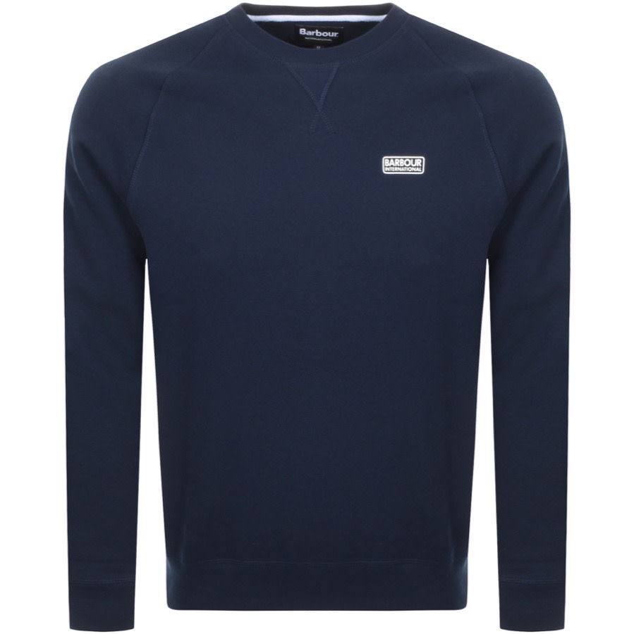 Alternative Image for ProductBarbour International Crew Neck Sweatshirt Navy1